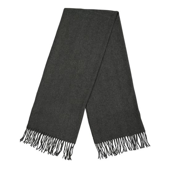 Pieces - Schal, Mit Fransen (Dunkelgraue Melange) - Image 1