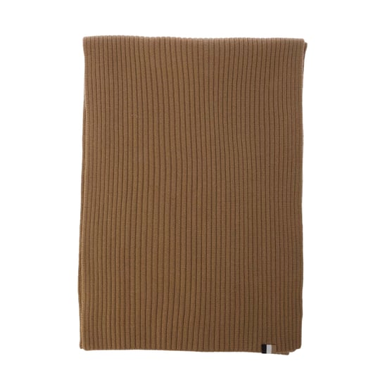 Boss - "Lyarana" Schal für Herren/Damen Unisex, gerippt (Mittelbeige) - Image 3