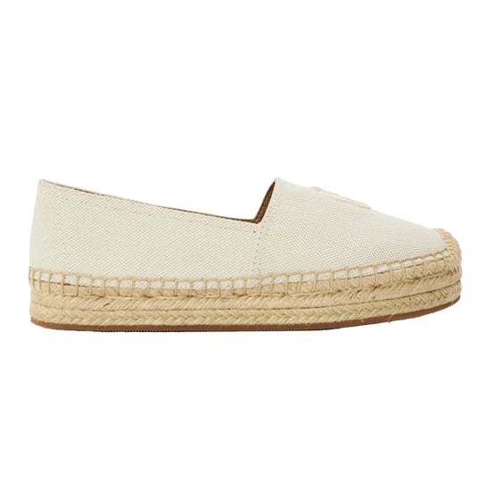 Boss - Espadrillen für Damen, Leder, Flach (Hellbeige) - Image 1
