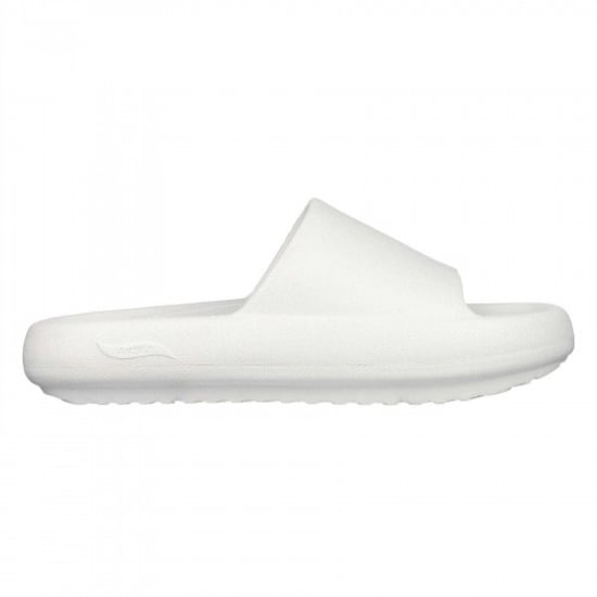 Skechers - Einzelner Riemen Badesandale für Damen, Passt über dem Spann, Flach (Weiß) - Image 1