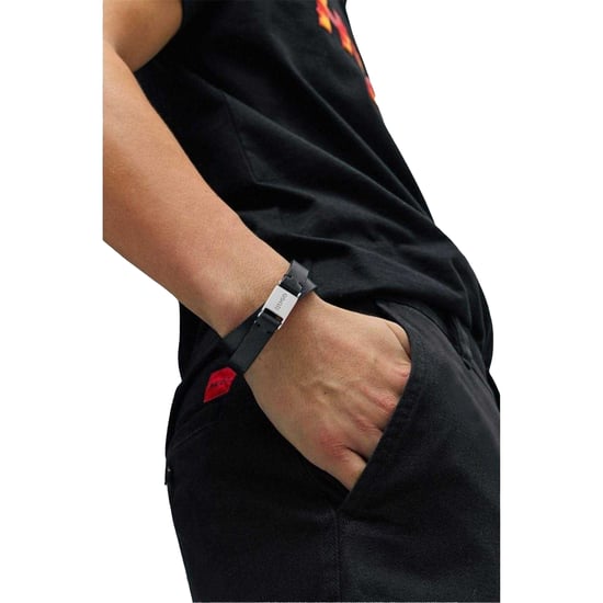Hugo - Poliert Leder wendbar Armband (Schwarz) - Image 1