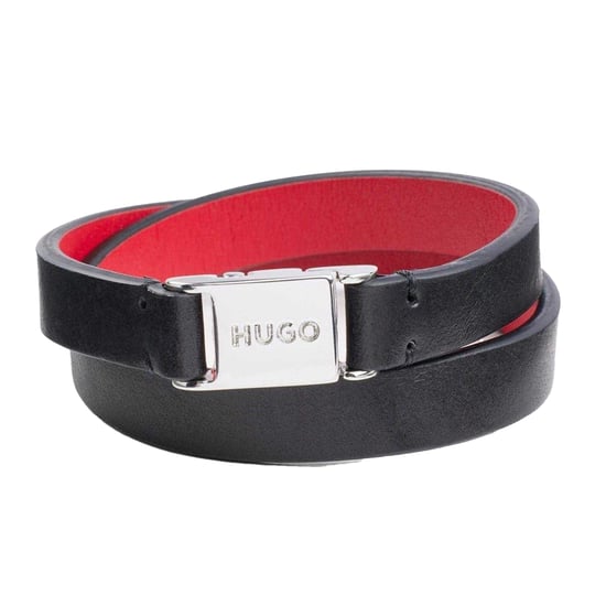 Hugo - Poliert Leder wendbar Armband (Schwarz) - Image 2