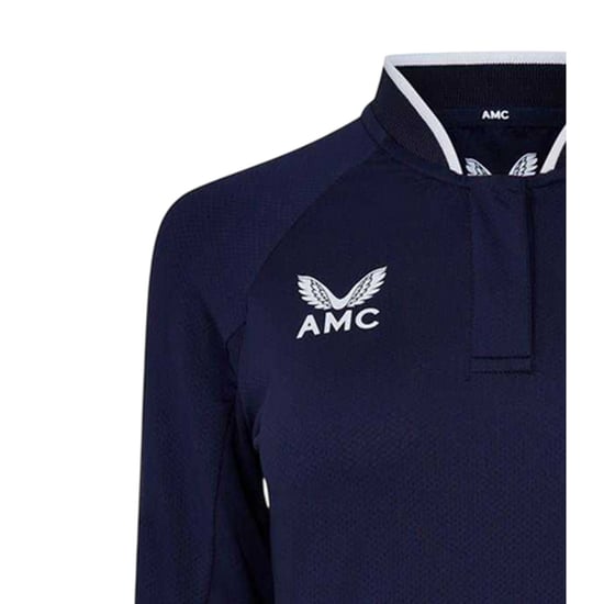 Castore - Poloshirt für Damen, Raglan langärmelig (Marine/Weiß) - Image 4