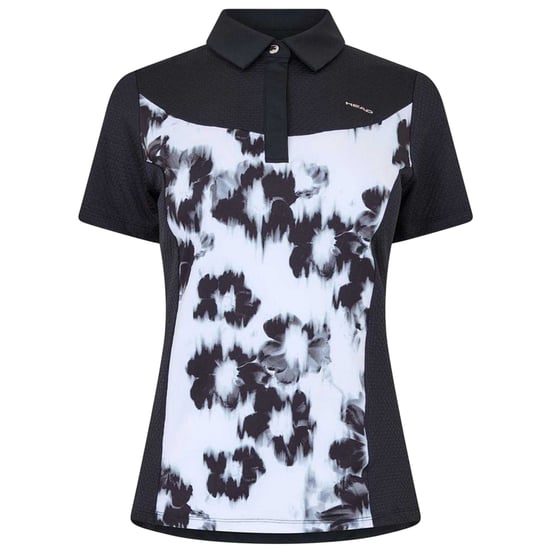 Head - Poloshirt für Damen, Hochleistungsmaterial (Schwarz/Weiß) - Image 1