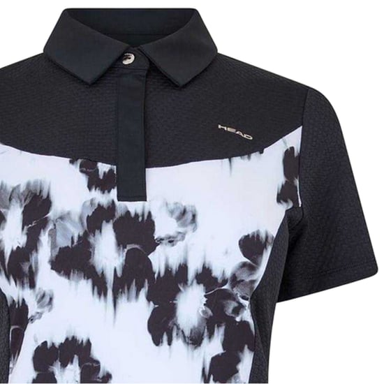 Head - Poloshirt für Damen, Hochleistungsmaterial (Schwarz/Weiß) - Image 4