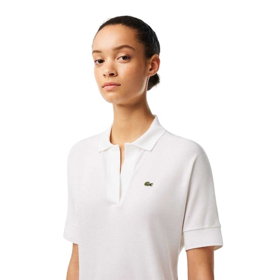 Lacoste - Poloshirt für Damen, lose Passform (Weiß) - Image 4
