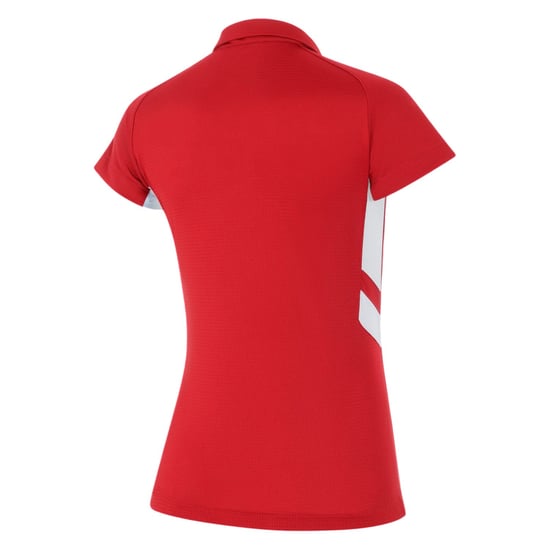 Nike - Poloshirt für Damen, Kontrasteinsatz, Raglanärmel (Universitäts-Rot/Weiß) - Image 2