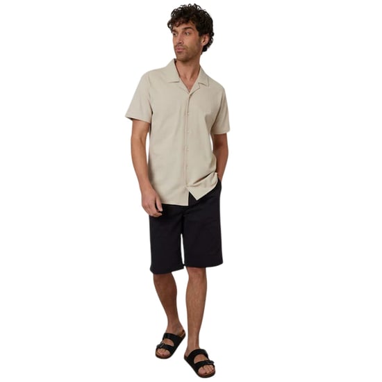 Threadbare - "Kaylian" Hemd für Herren, Regulär, kurzärmlig (Steinfarben) - Image 3