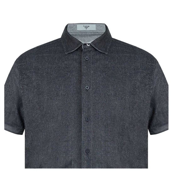 Firetrap - Hemd für Herren, Denim, Regulär, kurzärmlig (Grau) - Image 4