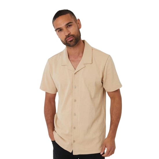 Threadbare - "Darvel" Hemd für Herren, kurzärmlig (Steinfarben) - Image 2