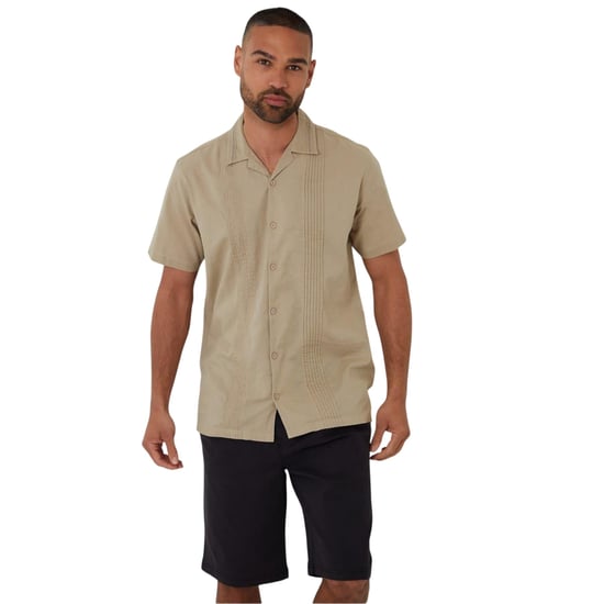 Threadbare - "Urmston" Hemd für Herren (Steinfarben) - Image 2