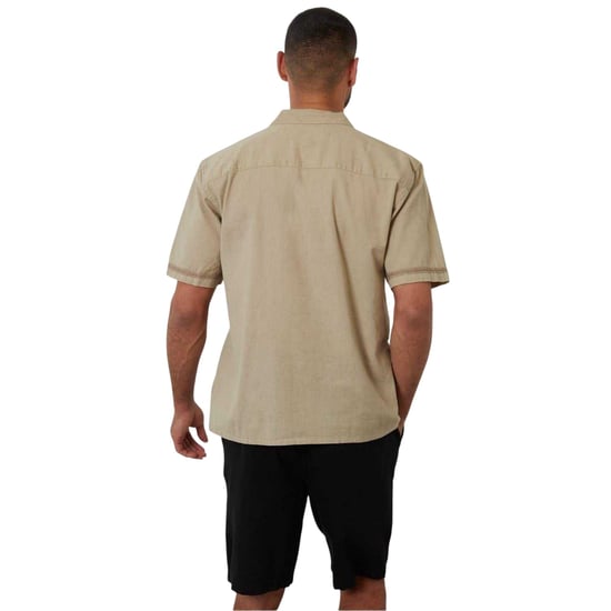 Threadbare - Bowlinghemd für Herren, Mit Kragen, kurzärmlig (Steinfarben) - Image 3