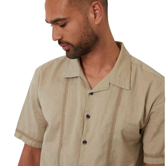 Threadbare - Bowlinghemd für Herren, Mit Kragen, kurzärmlig (Steinfarben) - Image 4