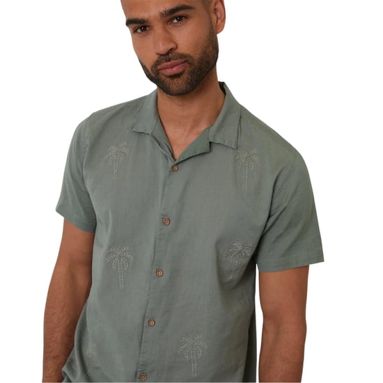 Threadbare - Hemd für Herren, kurzärmlig (Salbei) - Image 3