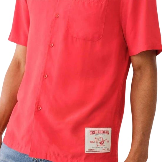 True Religion - Hemd für Herren, leger, kurzärmlig (Lava) - Image 3