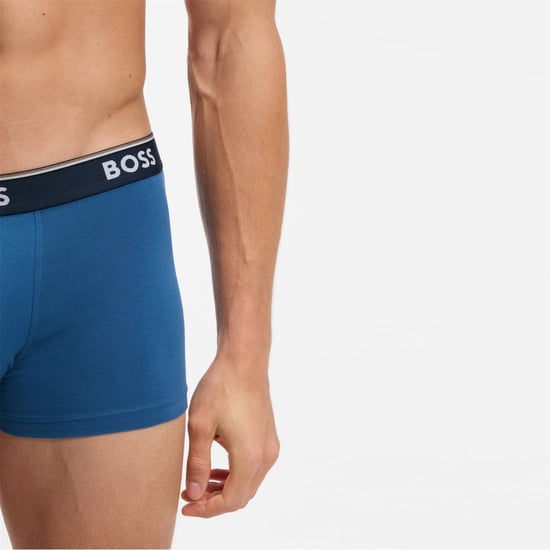 Herren Boss Pack Power Boxershorts in Offenem Blau - Image 2