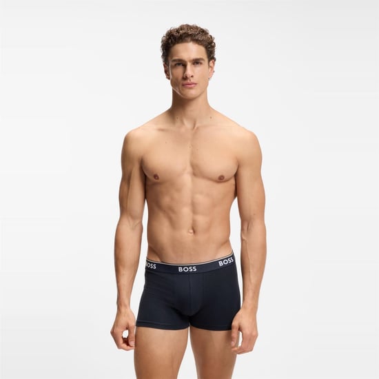 Herren Boss Pack Power Boxershorts in Offenem Blau - Image 4
