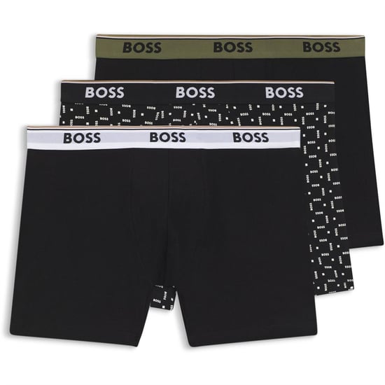 Herren Boss Boxer 3er Pack Power in Schwarz - Image 1