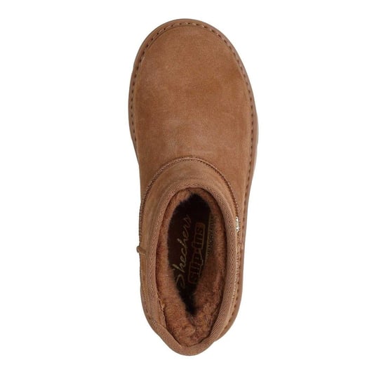 Skechers - "Cozy" Stiefeletten für Damen, Wildleder, Zum Reinschlüpfen (Kastanie) - Image 3