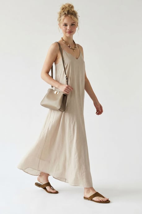 Ärmelloses A-Linien-Maxikleid - Image 3