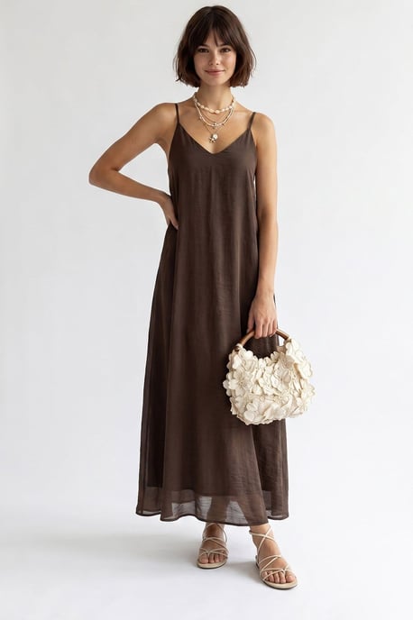 Ärmelloses A-Linien-Maxikleid - Image 3