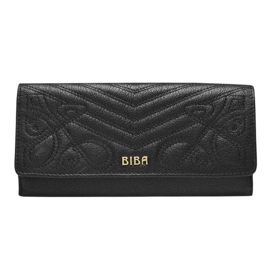 Biba - "Maxine" Brieftasche, Leder, Logo (Schwarz) - Image 1