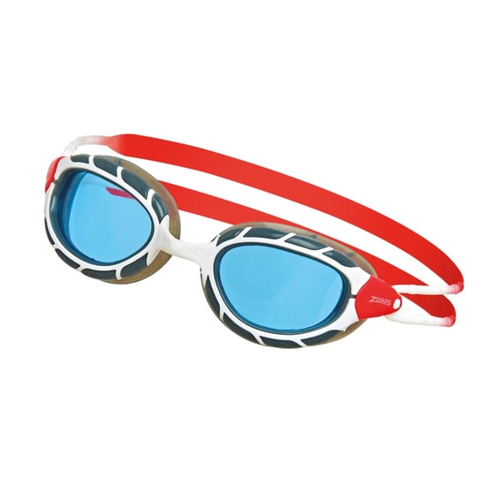 Zoggs - "Predator" Schwimmbrille 2024 für Herren/Damen Unisex (Weiß/Rot/Blau) - Image 3