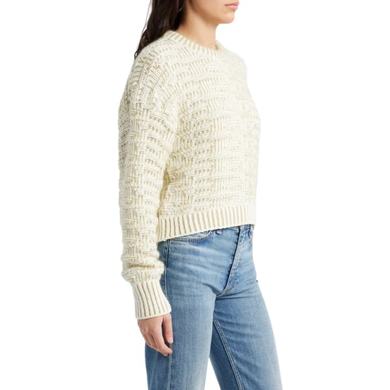 Boss - Pullover Top für Damen, Gerippter Kragen, Jerseyware, Langärmlig (Naturweiß) - Image 4