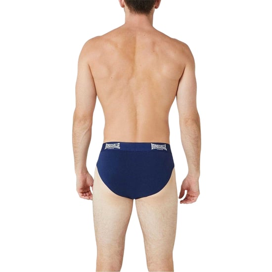 Lonsdale - Slips für Herren, Kontrastfarbener Bund (2er-Pack) (Marine) - Image 2
