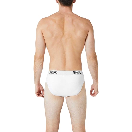 Lonsdale - Slips für Herren, Kontrastfarbener Bund (2er-Pack) (Weiß) - Image 2