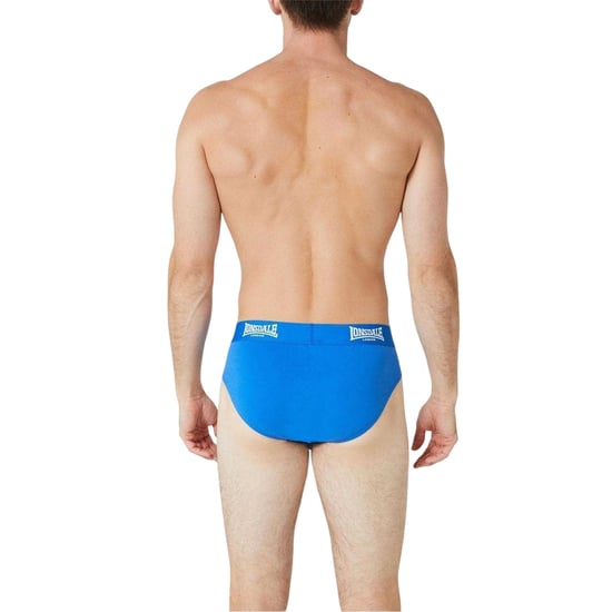 Lonsdale - Slips für Herren, Kontrastfarbener Bund (2er-Pack) (Blau) - Image 2