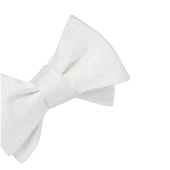 Off White - Fliege, Satin, Formell (Weiß) - Image 3