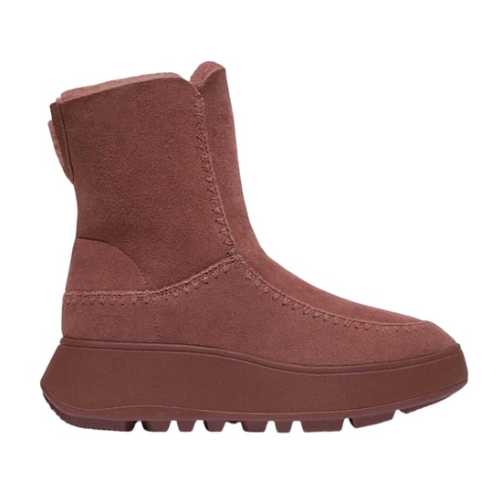 Fit Flop - "F-Mode" Winterstiefel für Damen, Wildleder, flach geformter Absatz (Braun) - Image 1