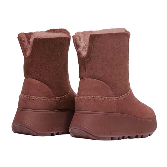 Fit Flop - "F-Mode" Winterstiefel für Damen, Wildleder, flach geformter Absatz (Braun) - Image 2