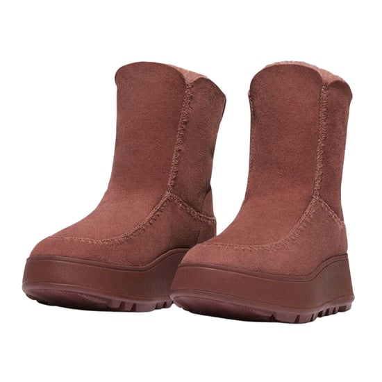 Fit Flop - "F-Mode" Winterstiefel für Damen, Wildleder, flach geformter Absatz (Braun) - Image 4