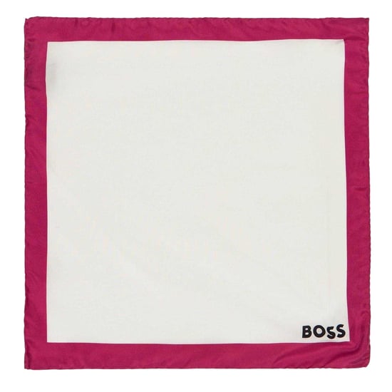 Boss - Mit Rand-Einstecktuch (Weiß/Fuchsie) - Image 1