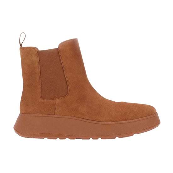 Fit Flop - "F-Mode" Stiefeletten für Damen, Wildleder, flach geformter Absatz (Hellbraun) - Image 3