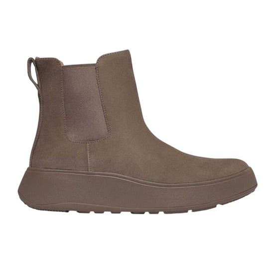 Fit Flop - "F-Mode" Stiefeletten für Damen, Wildleder, flach geformter Absatz (Grau) - Image 1