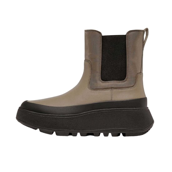 FitFlop - Stiefeletten für Damen, Wasserbeständig, flach geformter Absatz (Grau) - Image 3
