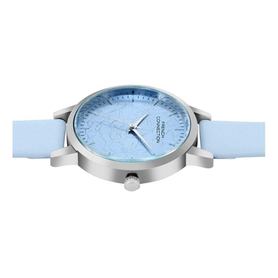 French Connection - "FCUK" Analoge Armbanduhr für Damen, Leder (Himmelblau) - Image 3