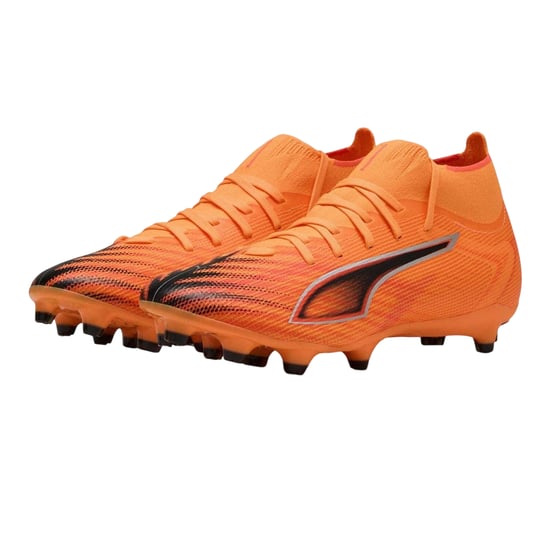 Puma - "Ultra Match+" Fußballschuhe mit festem Boden für Damen (Orange/Schwarz) - Image 4