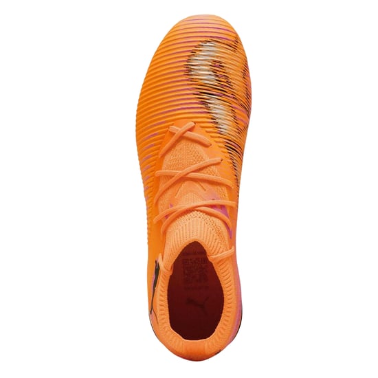 Puma Damen Future 8 Match Snug Fit Kunstrasen-Fußballschuhe (Orange/Schwarz) - Image 3