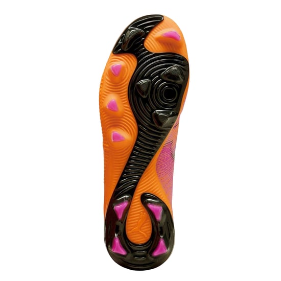 Puma Damen Future 8 Match Snug Fit Kunstrasen-Fußballschuhe (Orange/Schwarz) - Image 4