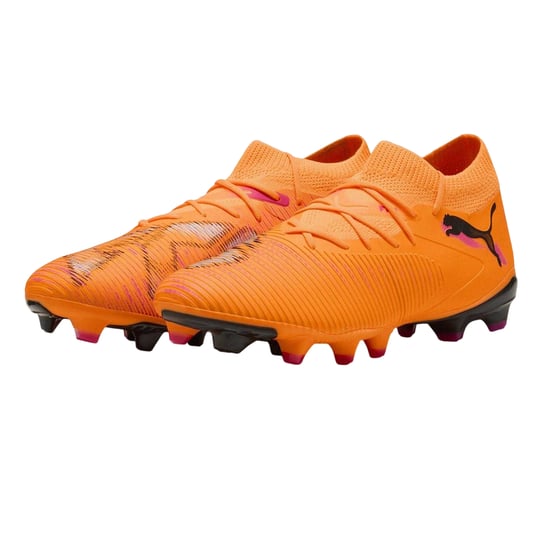 Puma Damen Future 8 Match Snug Fit Kunstrasen-Fußballschuhe (Orange/Schwarz) - Image 5