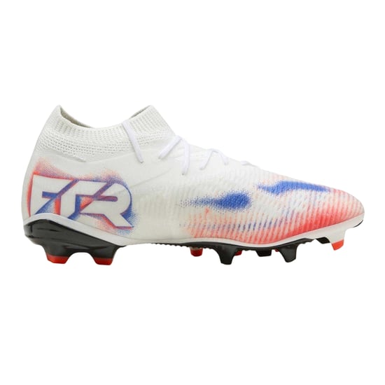 Puma Damen Future 8 Match Snug Fit Kunstrasen-Fußballschuhe (Weiß/Schwarz/Rot) - Image 1