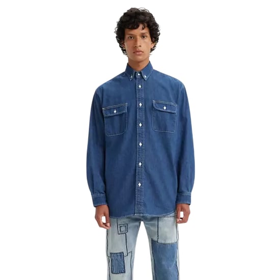 Levis - "Classic" Hemd für Herren, Brusttasche, Denim (Indigoblau) - Image 4