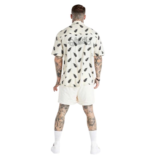 SikSilk - "Space Jam" Hemd für Herren (Ecru) - Image 3