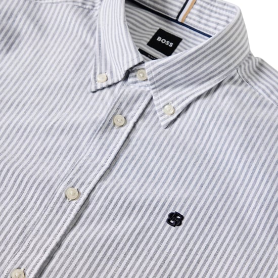 Boss - "H-Roan" Hemd für Herren, Oxford-Stil (Dunkelblau/Grau) - Image 3