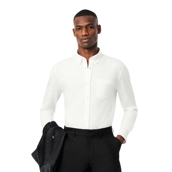 Lacoste - Hemd für Herren, Baumwolljersey, Regulär (Cremefarbe) - Image 4