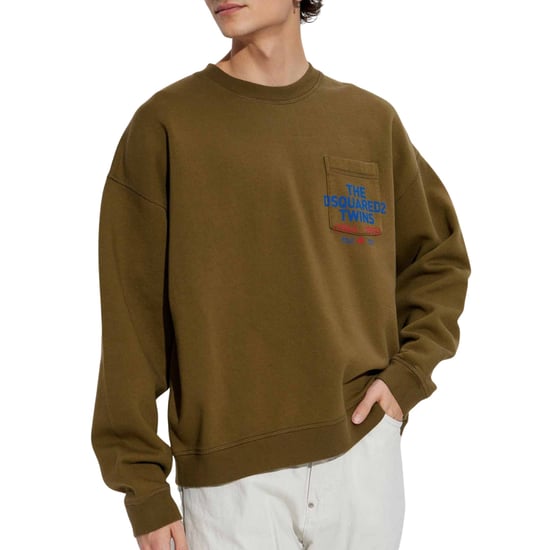 Dsquared2 Sweatshirt Mit Pocket-logo In Militärgrün - Image 2